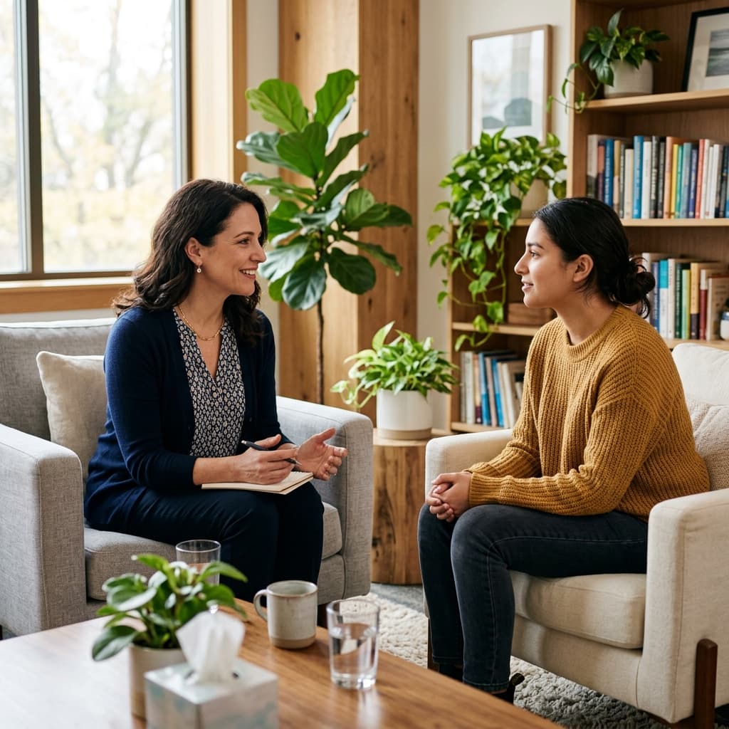 Psychological counseling and therapy session